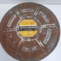 Vintage Metal Kodak Eastman Fine Grain Release Positive Safety Film Container with reel