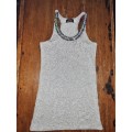 Beautiful Grey Top with glitter detail - Size M