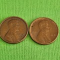 2 x 1971 United States One Cent Coins