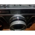 Vintage Canon Canonet Junior Camera in Leather Pouch