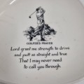 Small Sandland Hanley Staffordshire Plate - Golfer`s Prayer