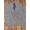 Beautiful Grey striped Studio W Jacket - Size 12