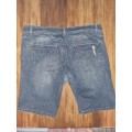 Woolworths Re-Denim Distressed Look Denim Shorts - Size 14