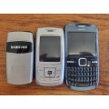3 x Vintage Phones - 2 x Samsung & 1 x Nokia