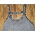 Beautiful Seventy Three Grey Top with back detail - Size M