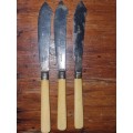 3 x Vintage Knives - Stamped