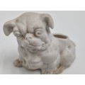 Vintage Dog Figurine / Vase - Small - Lots of detail