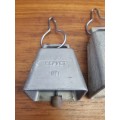 2 x Vintage Cowbells