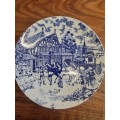 Constantia Blue and White Plate - The Red Lion - Diameter - 24cm