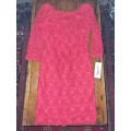 Beautiful Red Lace Joseph Ribkoff Designer Dress - UK Size 10 - New