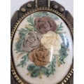 Beautiful Vintage Brooch with Rose Detail