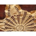 Beautiful Crochet Doily Light yellow - Diameter - 40cm