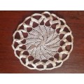 Beautiful Vintage Finely Crochet Doily - Diameter - 20cm