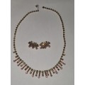 Beautiful Vintage Necklace with matching earrings