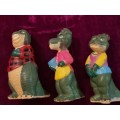 3 x Vintage Disney Dinosaur Figurines