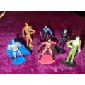 6 x Miniature DC Comic Figurines - 4cm each