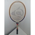 Vintage Wooden Dunlop Shadow 10 Tennis Racket - See pictures