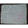 Vintage Embroidered Tea Tray Cloth - 44cm x 32cm
