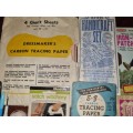 Vintage Haberdashery - Including Tracking paper, Handcraft kit, measuring tape, etc.