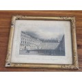 Small Vintage Frame with Print - Inner Castle Court