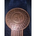 Vintage GM Safety Legion / Veiligheidslegioen Badge - 10cm x 6.5cm