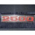 Vintage 2500 Car Badge - 10.7cm x 2.5cm