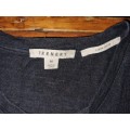 Trenery Linen/Cotton Navy Top - Woolworths - Size M
