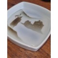 Highback Porcelain Lochgilphead Scotland - Pin Dish - 10cm x 10cm