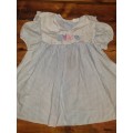 Vintage Baby Girl Dress with embroidered detail - 6 - 12 months