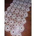 Beautiful Finely Crochet Doily - 45cm x 17cm