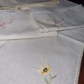6 x Vintage Embroidered Napkins