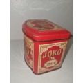 Vintage Joko Tea Tin - 12cm x 12cm x 9cm