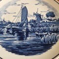 Blauw Delfts Roayl Distel Handpainted Wall hanging plate - 20cm Diameter - Made in Holland
