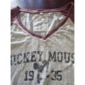 Mickey Mouse Disney Faded look top - Size M