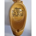 Vintage Porcelain Novelty Urinal Ashtray - Bathroom Humor