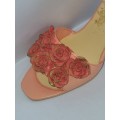 Beautiful Miniature Ornamental Shoe - Sarna - Rose Garden - Beautiful detail!!