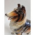 Large Dog Figurine - Collie Dog - Made in Japan - 32cm x 21cm - See description