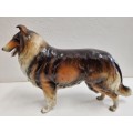 Large Dog Figurine - Collie Dog - Made in Japan - 32cm x 21cm - See description