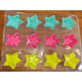12 x Miniature Star Shaped Silicone Moulds