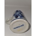 Small Hand painted Delft Mug - Miniature - 5.6cm