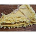 Vintage Set of 4 Yellow Fabric Napkins