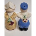 Vintage Salt and Pepper Set - Man and Woman