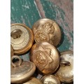 50 x Vintage Military Buttons