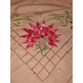 Large incomplete embroidered tablecloth - Project for anyone?