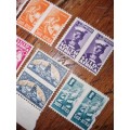17 x Small old SA stamps