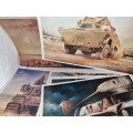 6 x Vintage SADF Army Posters - Size 61cm x 42cm each