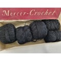 Black Vintage Mercer Crochet Yarn