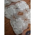 2 x Vintage Finely Crochet Doilies - 22cm x 22cm each