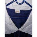 Navy and White Vintage Dress - Size 22