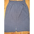 Vintage Navy Pencil Skirt - Size 32
